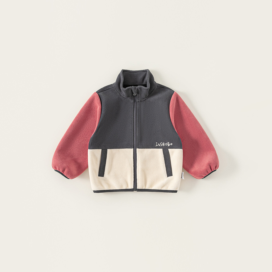 童裝秋款衣服兒童上衣立領長袖防風男孩子秋裝撞色男童外套