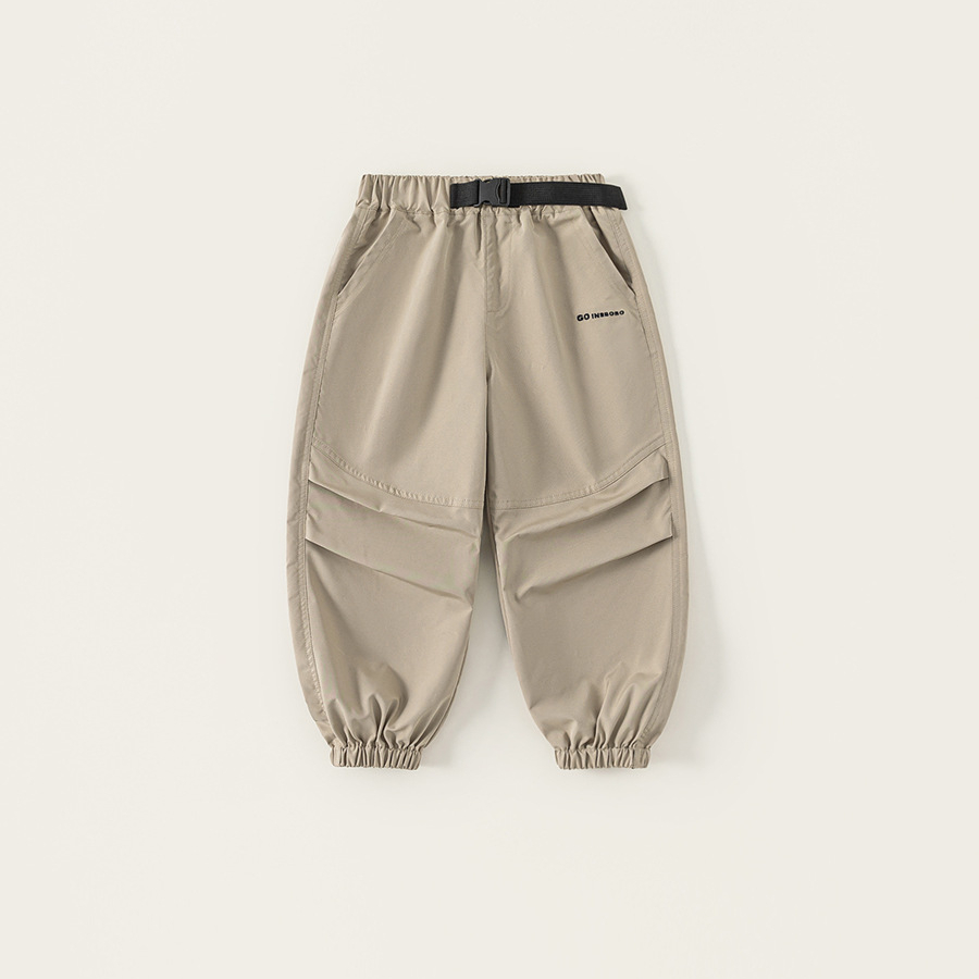 童装儿童长裤秋季裤子中大童休闲裤纯色束脚裤男童工装裤潮