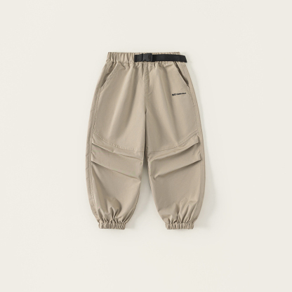 童装儿童长裤秋季裤子中大童休闲裤纯色束脚裤男童工装裤潮