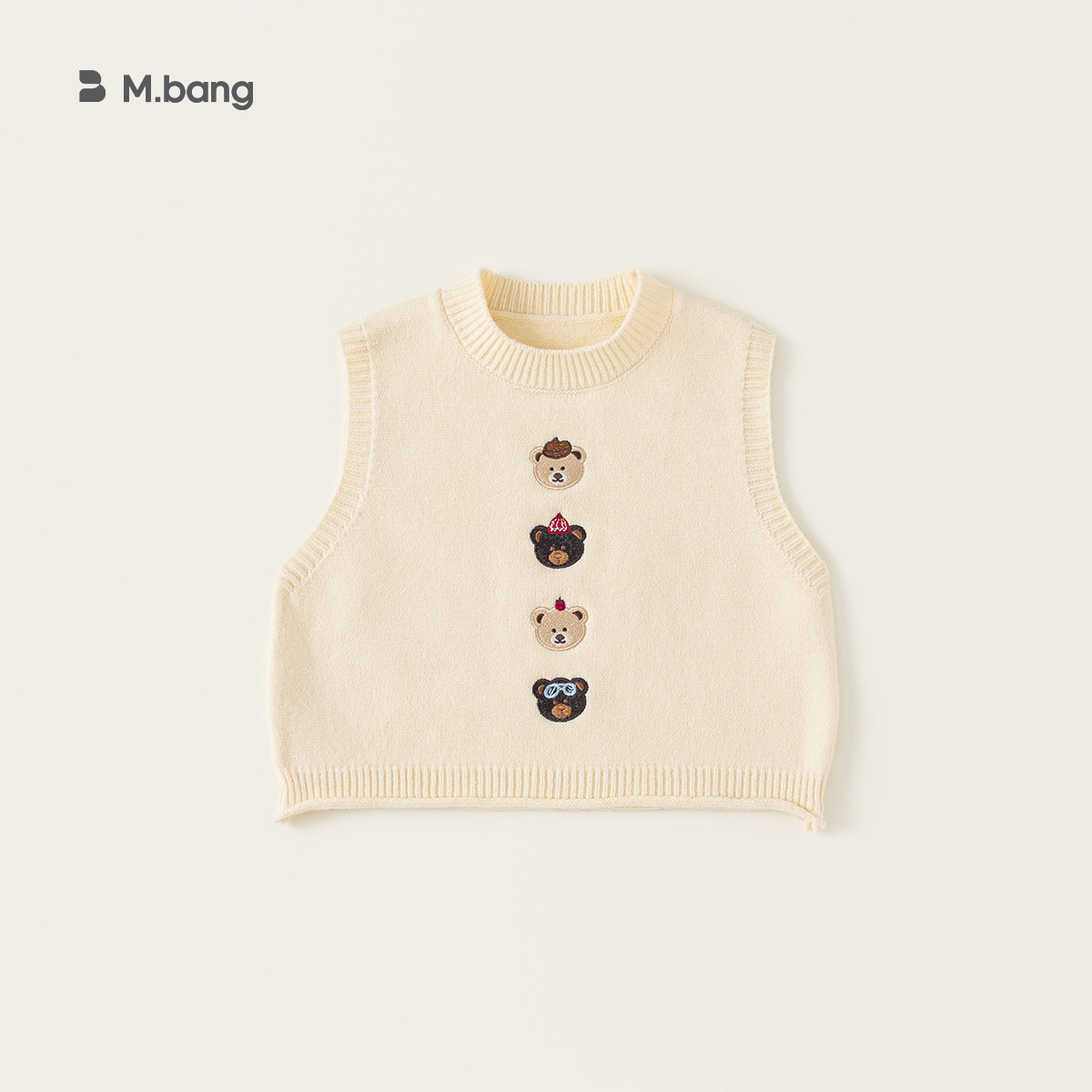 童裝兒童背心秋款卡通小熊針織馬甲男童毛衣馬夾女童衣服
