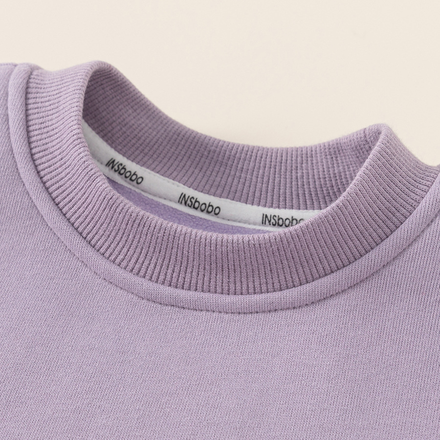 童裝中大童新款冬裝女童圓領上衣兒童衣服保暖長袖男童衛衣