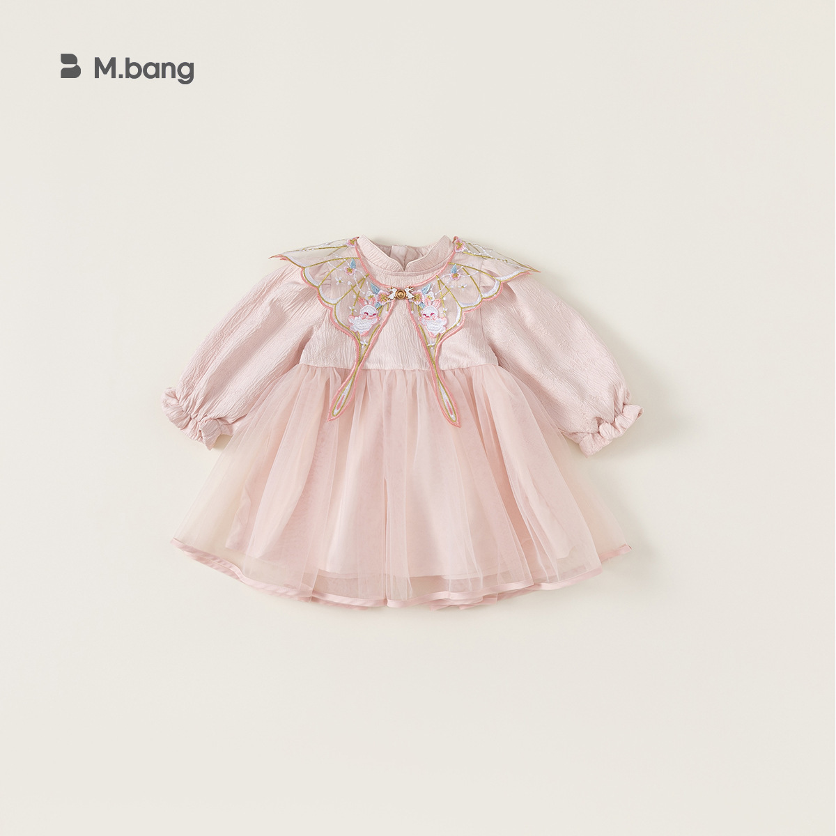 童裝兒童連衣裙春秋新款女童網紗公主裙寶寶生日禮服小童裙子