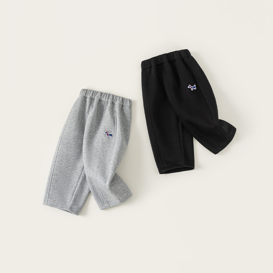 童裝女童長褲春季新品卡通兒童直筒褲小童衛褲百搭男童褲子