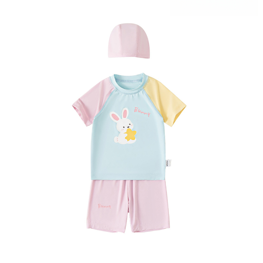 童裝兒童套裝夏季衣服可愛撞色女童無袖背心休閒薄款男童兩件