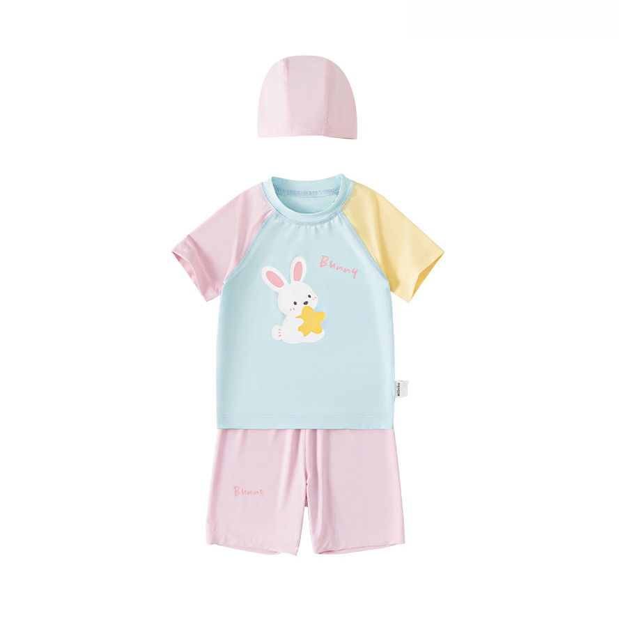 童裝兒童套裝夏季衣服可愛撞色女童無袖背心休閒薄款男童兩件