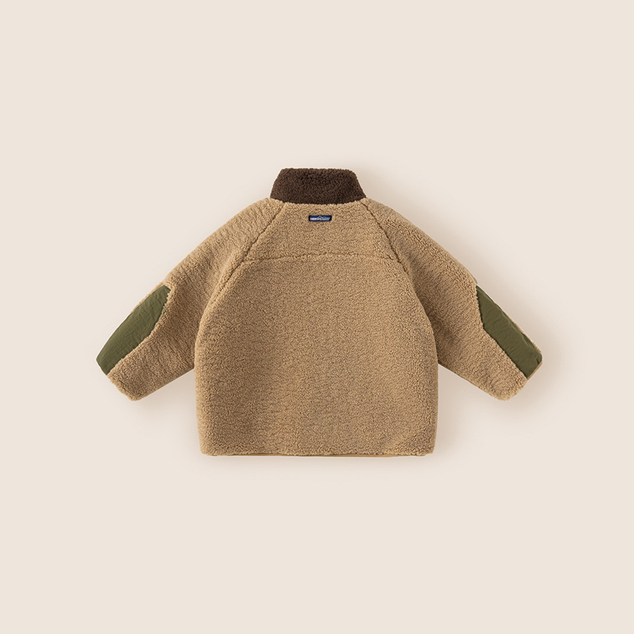 童裝加絨男童開衫保暖冬裝兒童衣服兒童毛毛外套冬季新款