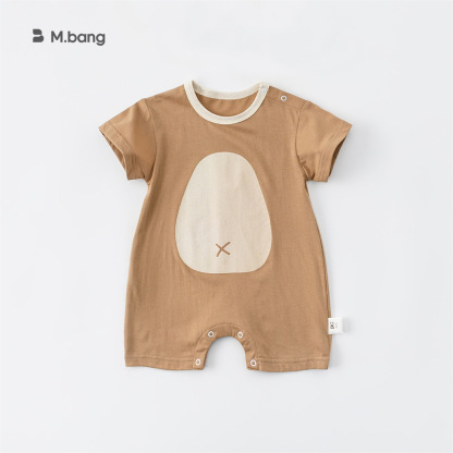 童裝夏季薄款男女童卡通爬服兒童連體衣嬰童