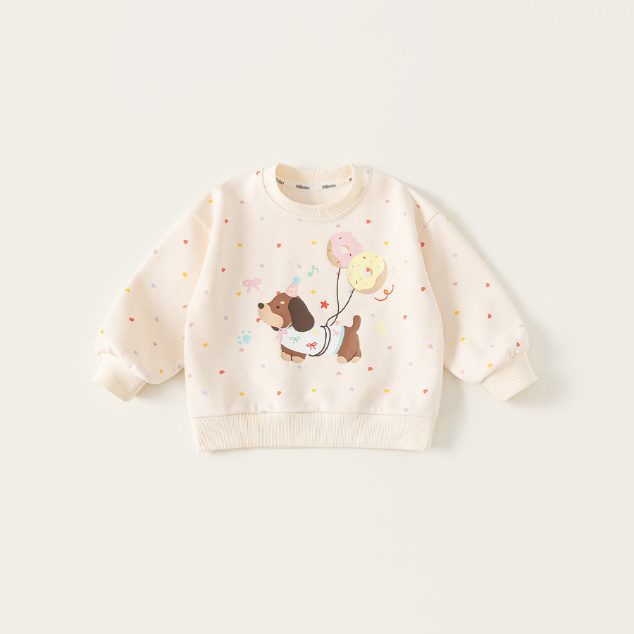 童裝女童衛衣甜美兒童套頭衫衣服春季新品卡通印花中小童上衣