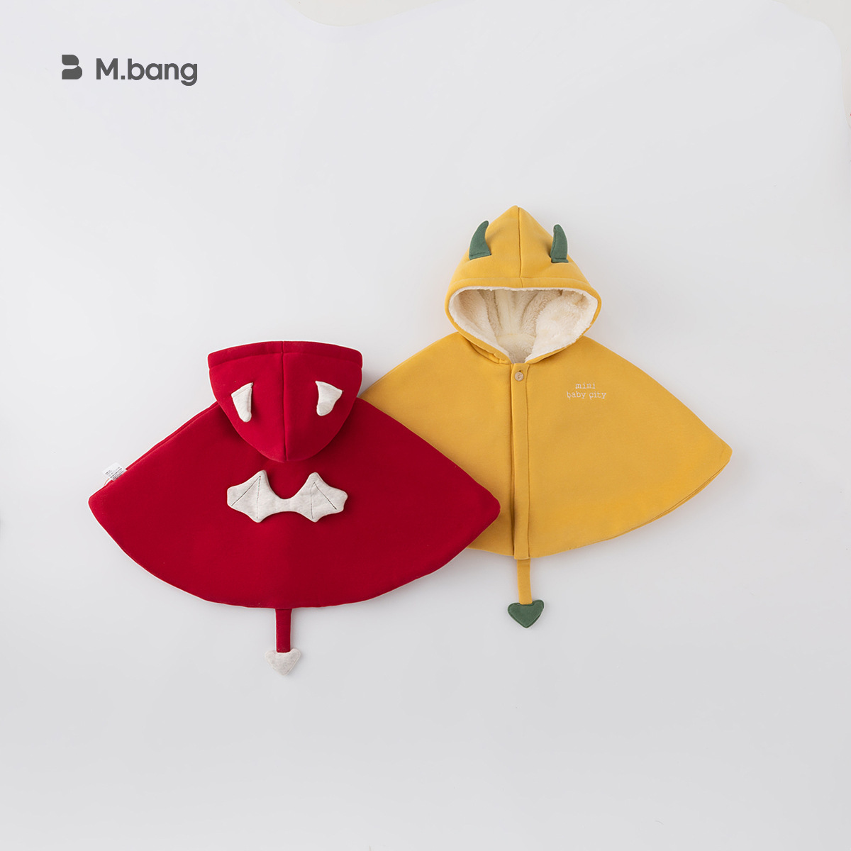 童裝冬韓版寶寶披肩上衣兒童加絨加厚斗篷嬰兒外出衣服