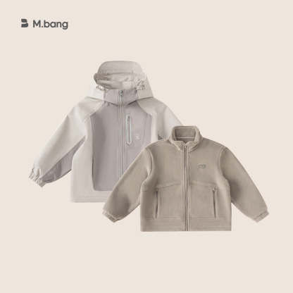 童裝冬裝保暖男童加絨加厚休閒上衣冬季兒童雙面奧粒絨外套