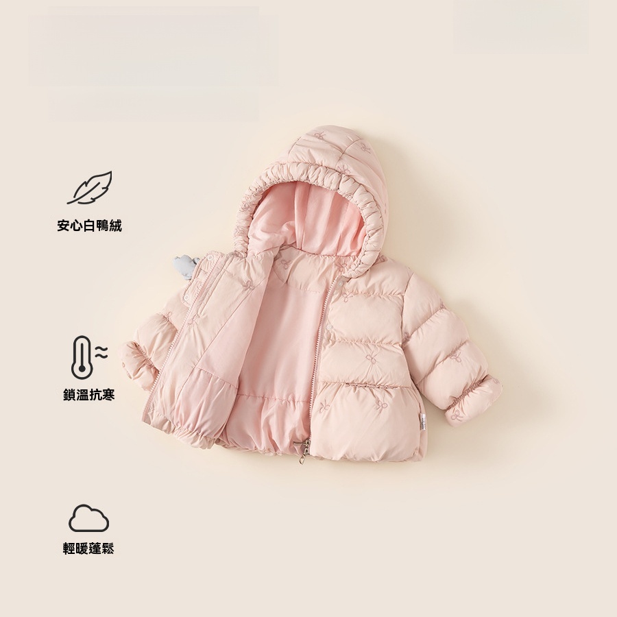 童裝冬季新款女孩上衣保暖冬裝兒童羽絨服白鴨絨女童羽絨外套