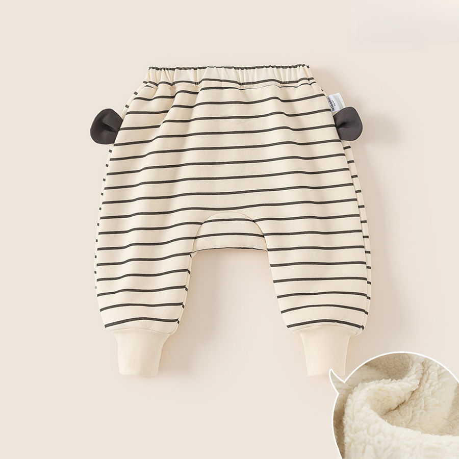 童裝兒童褲子秋季新品男寶寶卡通條紋大pp褲子女嬰兒秋裝長褲