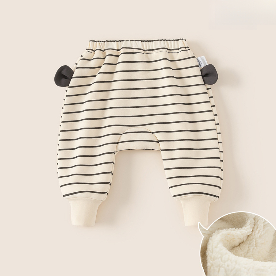 童裝兒童褲子秋季新品男寶寶卡通條紋大pp褲子女嬰兒秋裝長褲