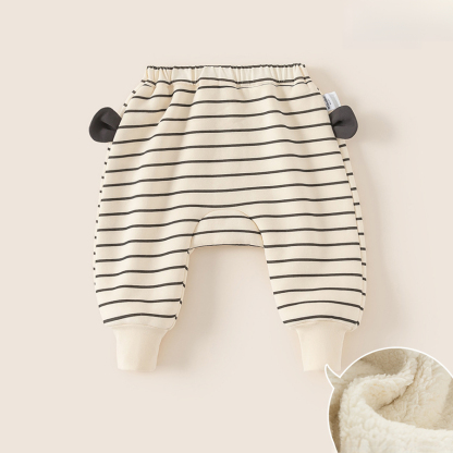 童裝兒童褲子秋季新品男寶寶卡通條紋大pp褲子女嬰兒秋裝長褲