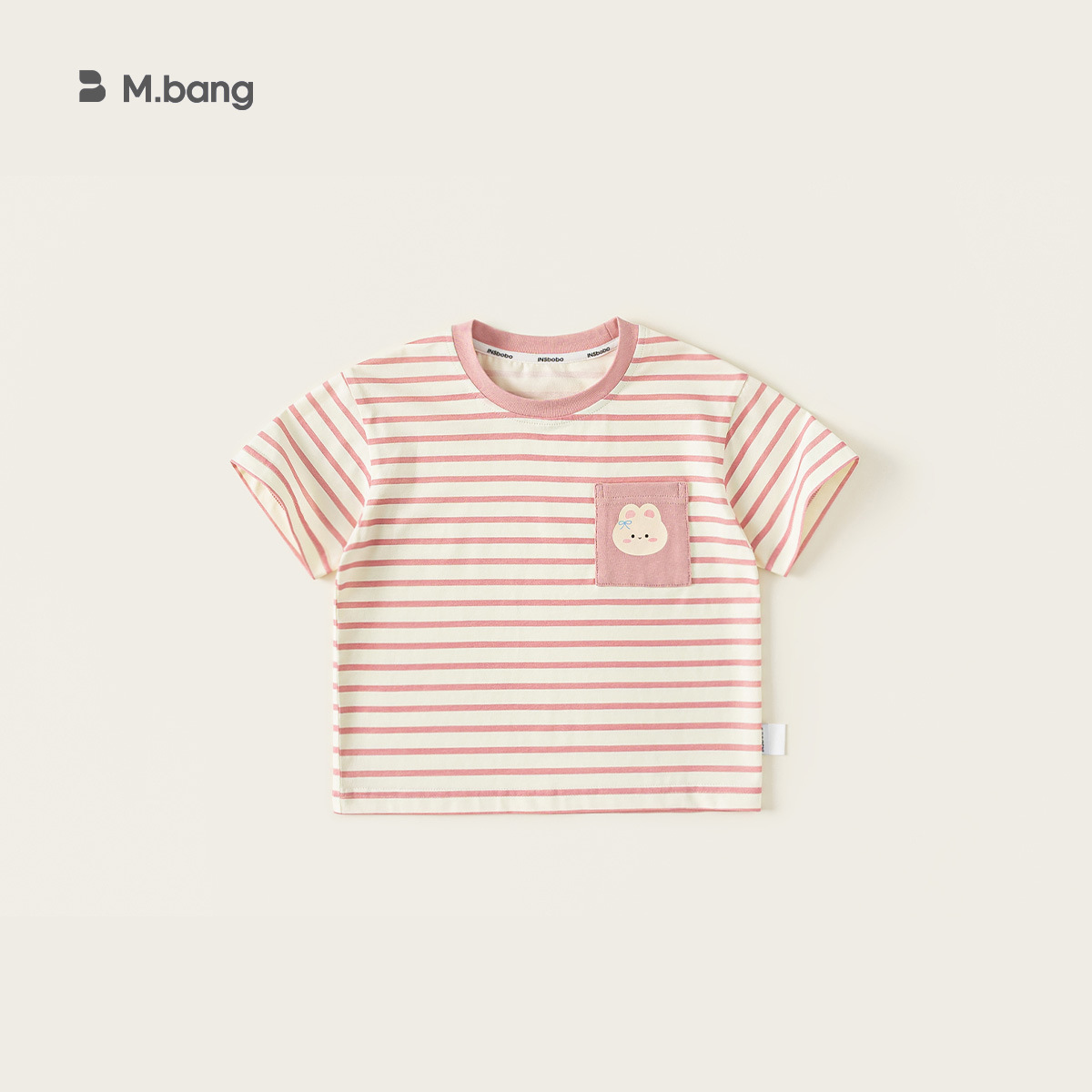 童裝夏款兒童休閒上衣薄款短袖女寶卡通印花男童撞色條紋T恤