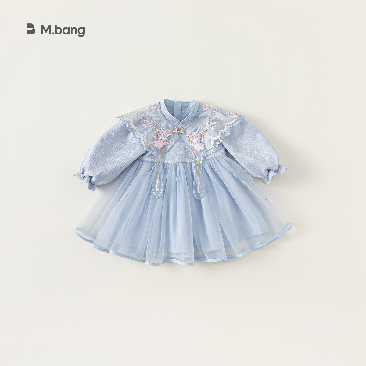 童裝兒童連衣裙春秋新款女童網紗公主裙寶寶生日禮服小童裙子