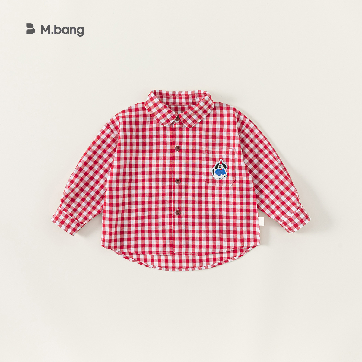 童裝秋季兒童上衣男童長袖繡花格子衫男寶寶翻領襯衣女童襯衫