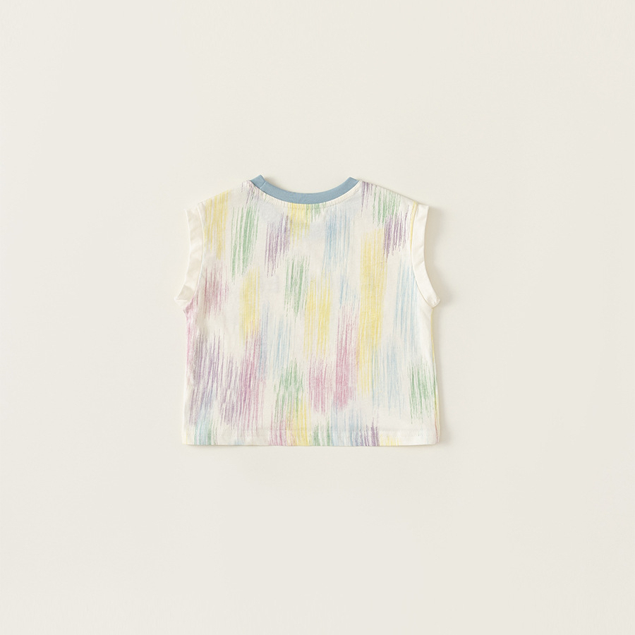 童裝男童背心夏裝2025夏季新款兒童無袖T恤字母上衣