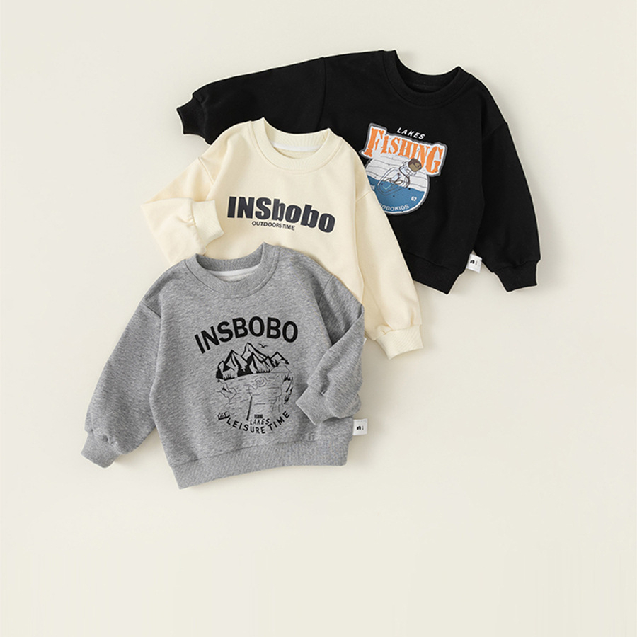 童裝女童衛衣一體絨加厚小童套頭衫內搭冬季新品男童上衣潮