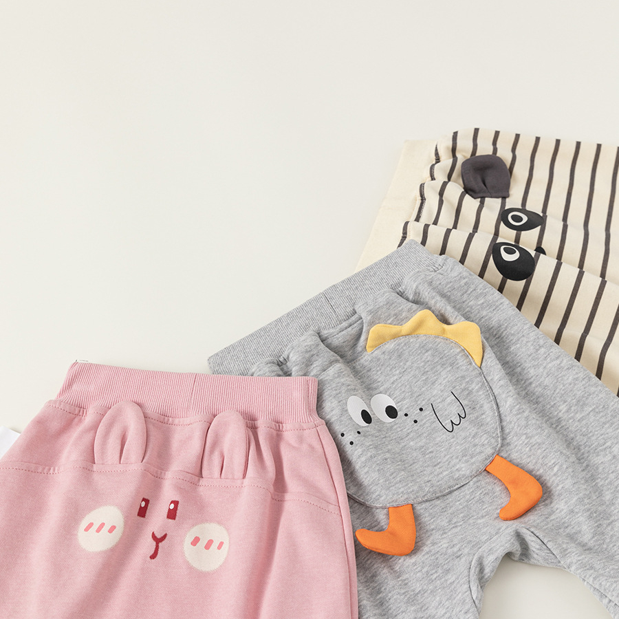 童裝嬰幼童卡通PP褲春秋裝新品寶寶休閒褲兒童褲子