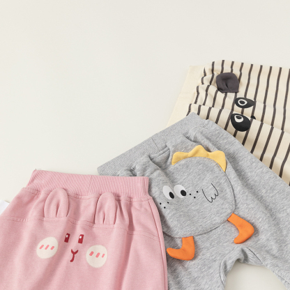 童裝嬰幼童卡通PP褲春秋裝新品寶寶休閒褲兒童褲子