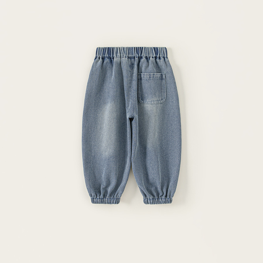 童裝秋款兒童褲子新品長褲男孩子束腳褲女童休閒褲寬鬆牛仔褲