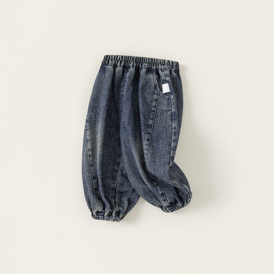 童裝男童牛仔褲春季新品兒童束腳褲帥氣中小童褲子寶寶長褲