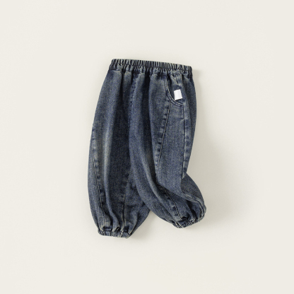 童裝男童牛仔褲春季新品兒童束腳褲帥氣中小童褲子寶寶長褲