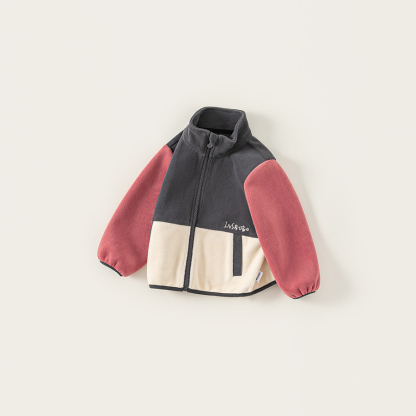 童裝秋款衣服兒童上衣立領長袖防風男孩子秋裝撞色男童外套