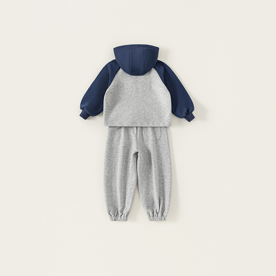 童装秋款新品中大童衣服休闲运动服男孩子卫衣两件套男童套装