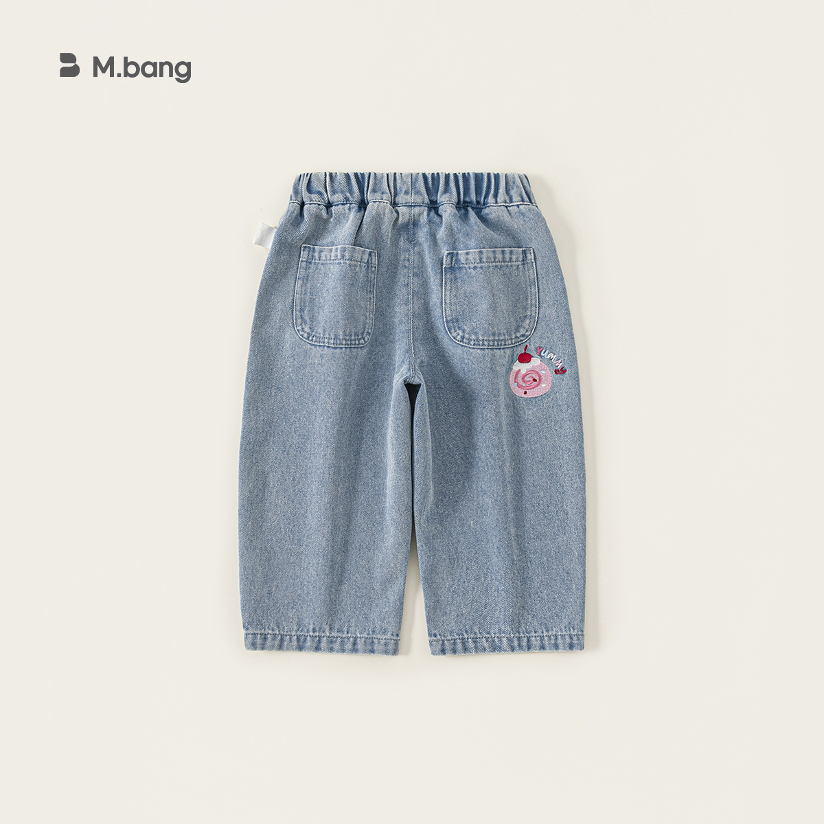 童裝兒童牛仔褲春季新品女童直筒褲百搭中小童褲子