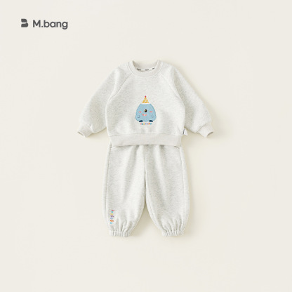 童裝兒童衛衣套裝新款女童寶寶卡通上衣男童衛褲兩件套