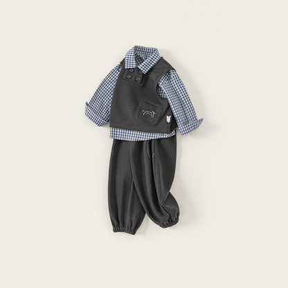 童裝秋季新款兒童衣服中小童休閒服男寶寶三件套男童套裝