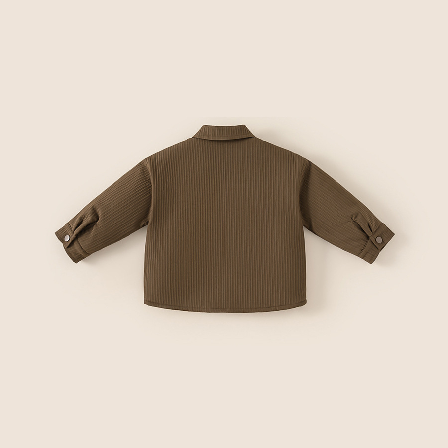 童裝男童襯衫外套冬季長袖冬季兒童加厚保暖襯衣上衣秋冬新款