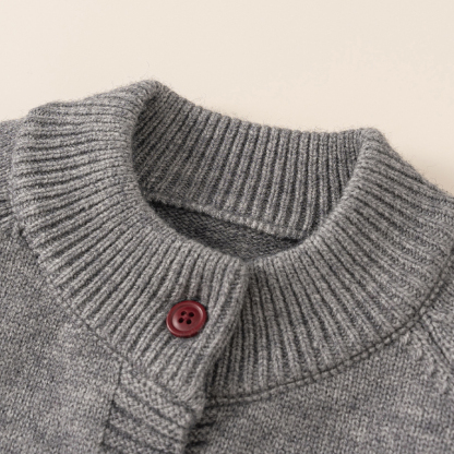 童裝針織開衫兒童柔軟毛線衫秋冬內搭女童上衣女孩毛衣外套