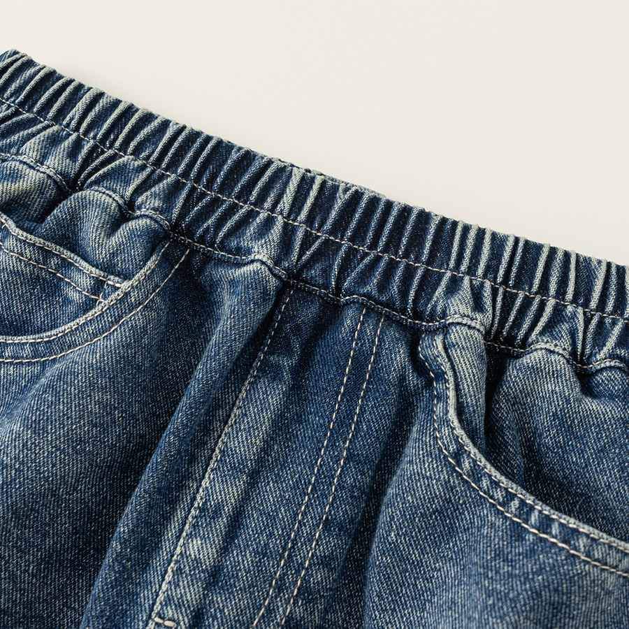 童裝中大童直筒褲冬款新品兒童褲子男孩子休閒長褲男童牛仔褲