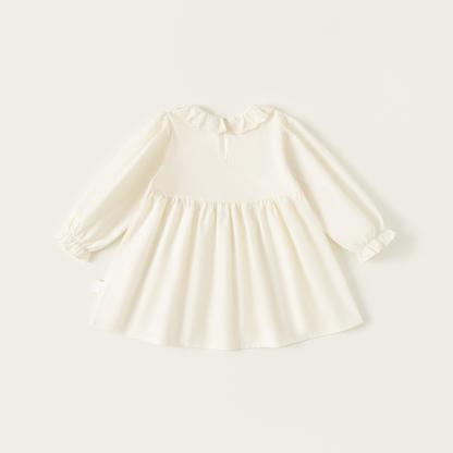 童裝女童連衣裙純色百搭兒童裙子春季新品寶寶裙子
