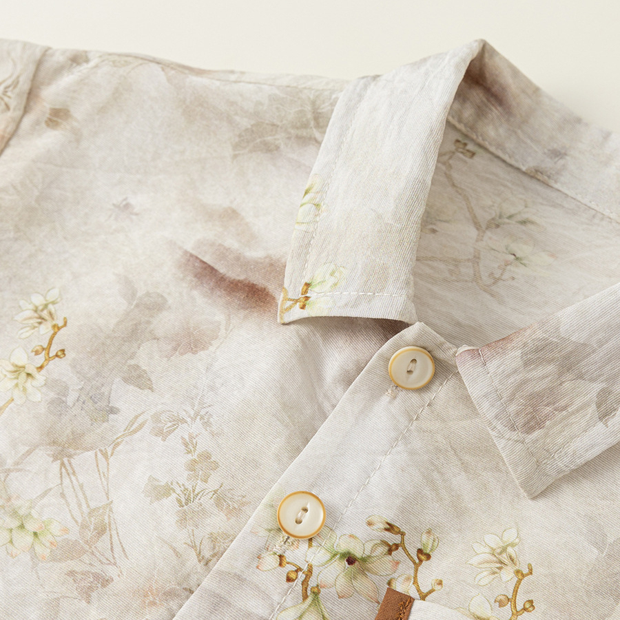 童装男童夏装衬衫套装儿童新汉服童装两件套国潮宝宝衣服