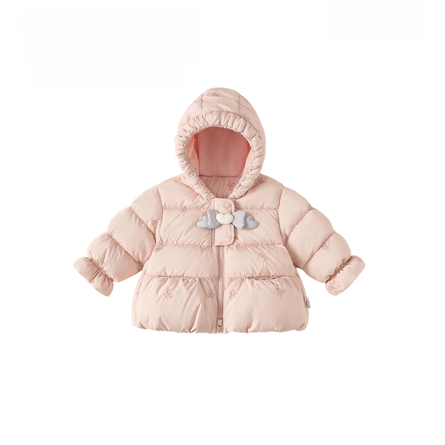 童裝冬季新款女孩上衣保暖冬裝兒童羽絨服白鴨絨女童羽絨外套