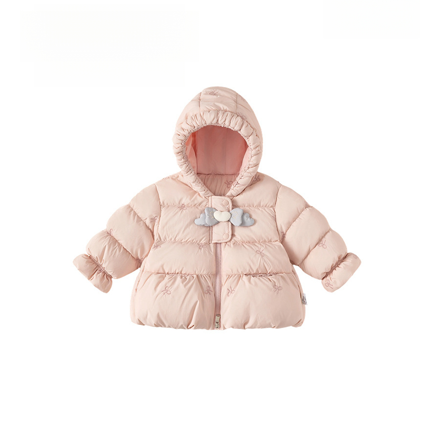 童裝冬季新款女孩上衣保暖冬裝兒童羽絨服白鴨絨女童羽絨外套