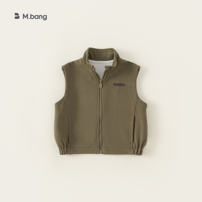 童裝兒童馬甲秋季中小童坎肩百搭馬夾開衫外穿寶寶拉鍊衫