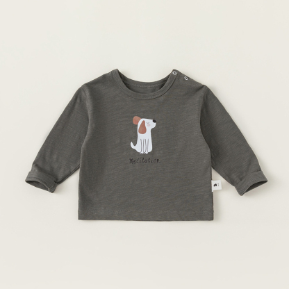 童裝兒童圓領T恤嬰童卡通印花上衣2025春裝寶寶套頭衫