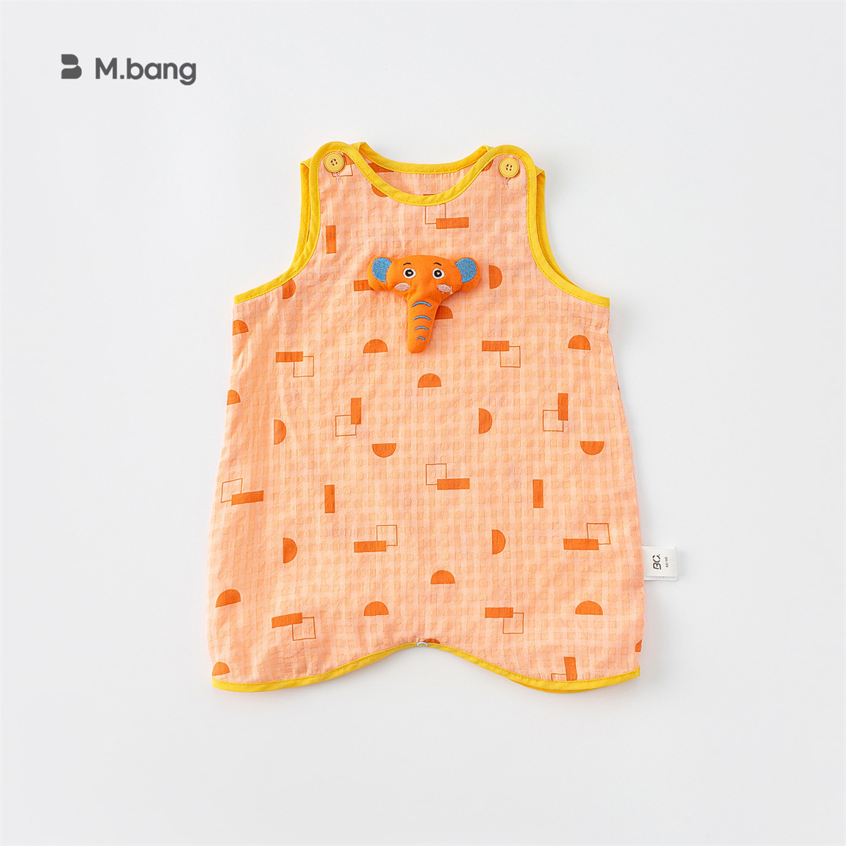 夏季韩系哈衣男女薄款无袖包屁衣儿童连体衣婴童纳凉爬爬服