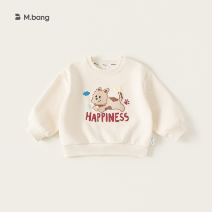 童裝男童衛衣春季新品圓領印花寶寶衣服小童套頭衫兒童上衣