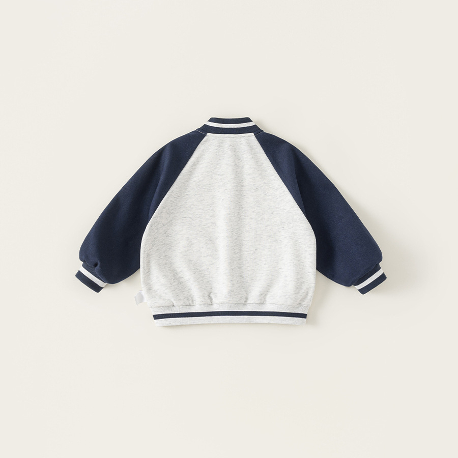 童裝兒童上衣撞色時髦女童棒球服春季新品洋氣中小童外套衣服