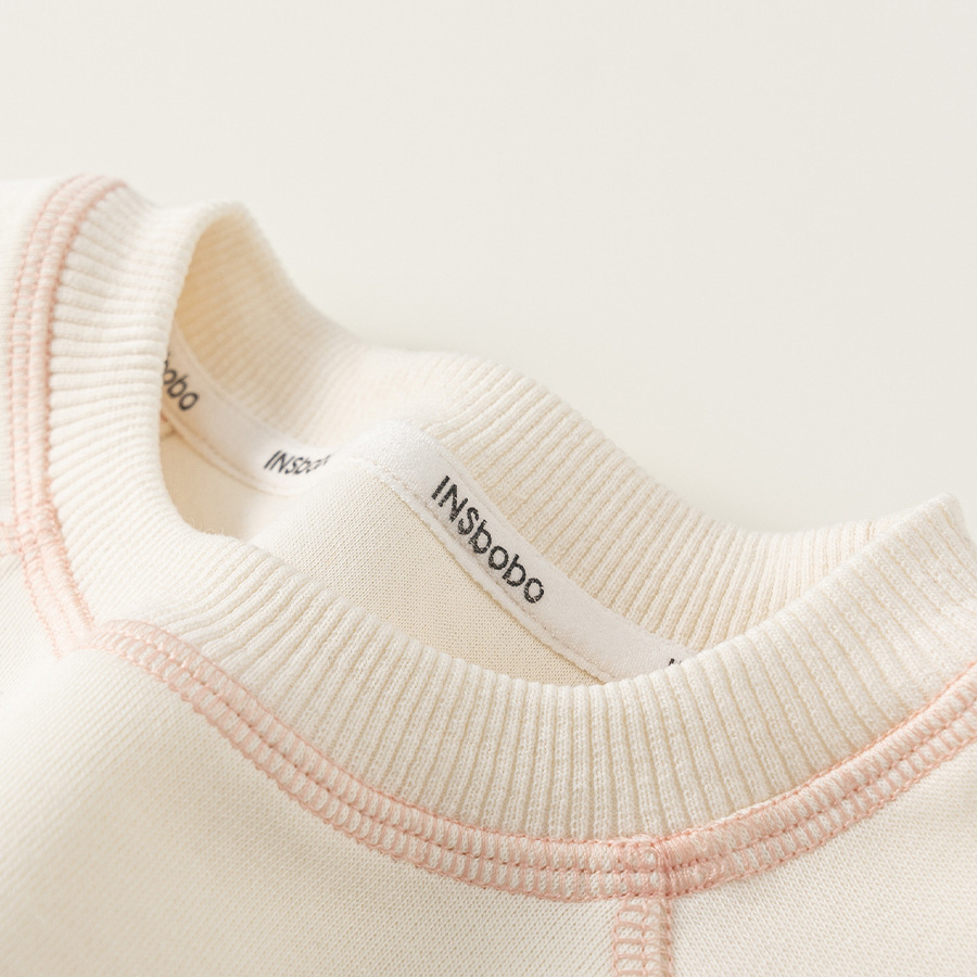 童裝女童上衣時髦春季新品卡通寶寶套頭衫百搭圓領小童衛衣