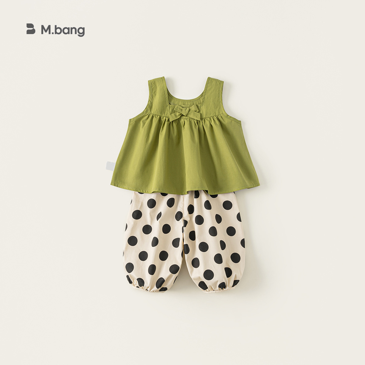 童裝夏季新款韓版寶寶無袖背心闊腿褲女童兩件套時髦兒童套裝