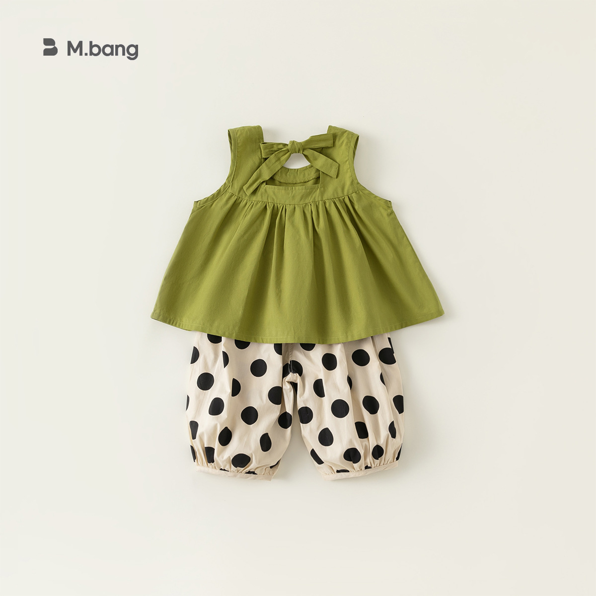 童裝夏季新款韓版寶寶無袖背心闊腿褲女童兩件套時髦兒童套裝