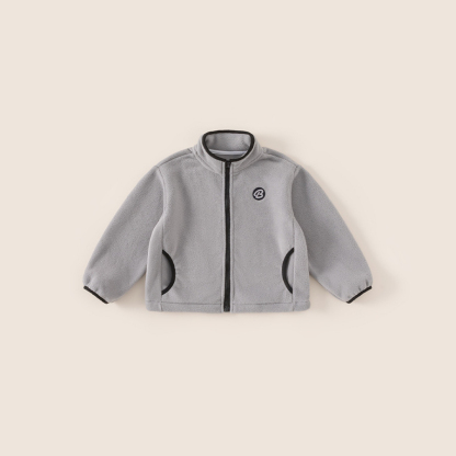 冬季兒童內膽拉鍊大童外套搖粒絨立領保暖孩子上衣男童外套