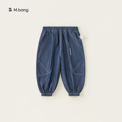 童裝男童夏季薄款牛仔褲新款兒童褲子束腳褲中小童長褲潮